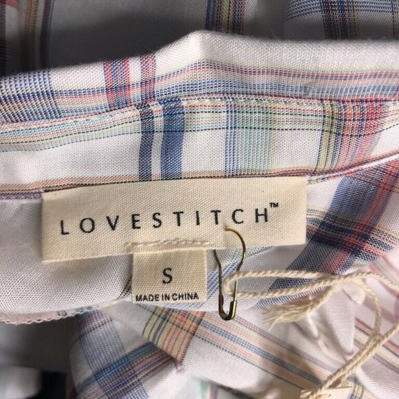 Love Stitch Womens Deja Button Up Shirt Multicolor - Picture 4 of 5
